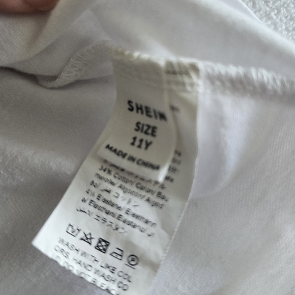 Blue Floral Women's Shorts Sz 11Y - Picture 6 of 7